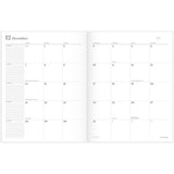 Workstyle Monthly Stitched Planner, Geometric Artwork, 11 X 8.5, Seaside Blue/gold Cover, 12-month (jan To Dec): 2025