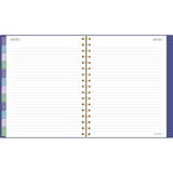 Badge Geo Weekly/monthly Planner, 8.88 X 7.69, Purple/gold Cover, 13-month (jan To Jan): 2025 To 2026
