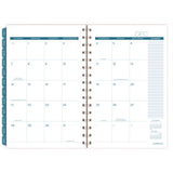 Glacier Weekly/monthly Planner, Glacier Artwork, 8.5" X 6.38", Blue/gray/silver Cover, 12-month (jan To Dec): 2025