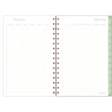 Ombre Weekly/monthly Planner, Colorful Cloud Artwork, 8.5" X 6.38", Multicolor Cover, 12-month (jan To Dec): 2025