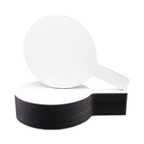 Dry Erase Paddle, 12 X 7, White Surface, 12/pack
