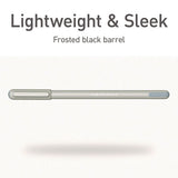 Pentonic Frost Pen, Stick, Fine 0.7 Mm, Black Ink, Pale Gray Barrel, 10/pack