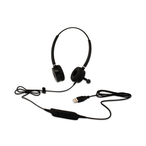 Usb Headset, Binaural, Over The Head