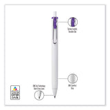 Unione Gel Pen, Retractable, Medium 0.7 Mm, Inspirational Ink-color Assortment, White Barrel, 8/pack