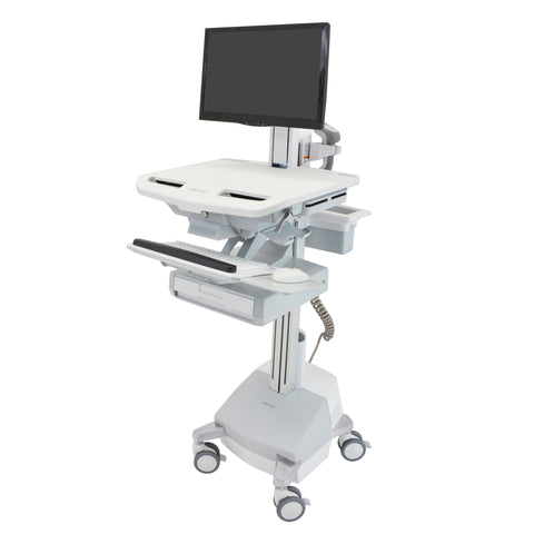 StyleView® Cart with LCD Pivot, SLA Powered, 1 Drawer (1x1)