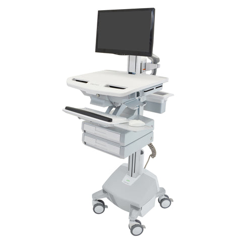 StyleView® Electric Lift Cart with Pivot, LiFe Powered, 2 Drawers (1x2)