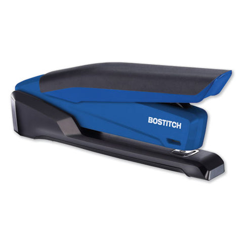 Inpower Spring-powered Desktop Stapler, 20-sheet Capacity, Blue