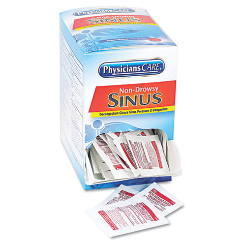 Sinus Decongestant Congestion Medication, 10mg, One Tablet-pack, 50 Packs-box