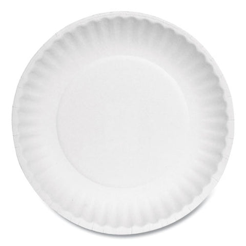 Paper Plates, 6" Diameter, White, Bulk Pack, 1000-carton