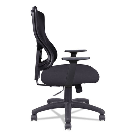 Alera Elusion Ii Series Mesh Mid-back Swivel-tilt Chair, Supports Up To 275 Lbs, Black Seat-black Back, Black Base
