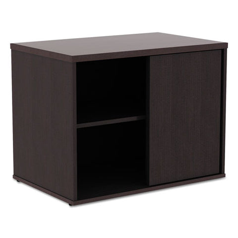 Alera Open Office Low Storage Cab Cred, 29 1-2w X 19 1-8d X 22 7-8h, Espresso