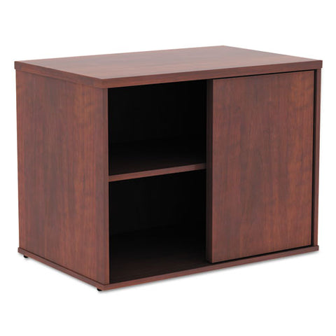 Alera Open Office Low Storage Cabinet Credenza, 29 1-2 X 19 1-8x 22 7-8, Cherry