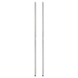 Stackable Posts For Wire Shelving, 36" High, Silver, 4-pack