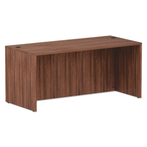Alera Valencia Series Straight Front Desk Shell, 65" X 29.5" X 29.63", Modern Walnut