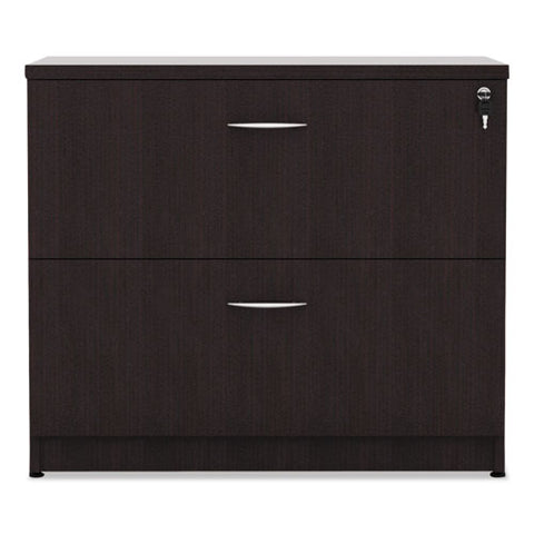 Alera Valencia Series Two Drawer Lateral File, 34w X 22.75d X 29.5h, Espresso