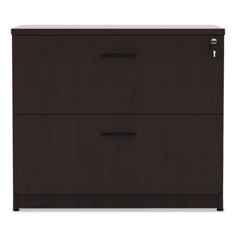 Alera Valencia Series Two Drawer Lateral File, 34w X 22.75d X 29.5h, Mahogany