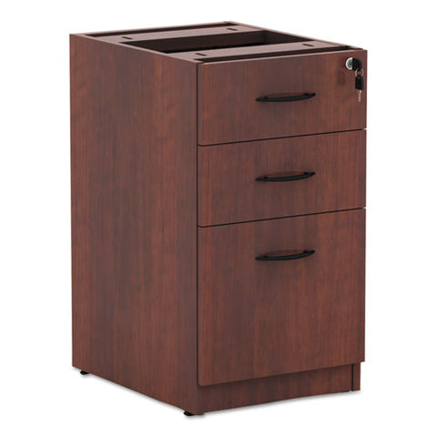 Alera Valencia Box-box-file Full Pedestal, 15.63w X 20.5d X 28.5h, Medium Cherry