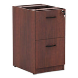 Alera Valencia File-file Drawer Full Pedestal, 15.63w X 20.5d X 28.5h, Medium Cherry