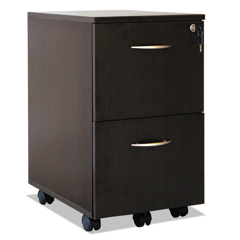 Alera Valencia Series Mobile File-file Pedestal, 15.38w X 20d X 26.63h, Espresso