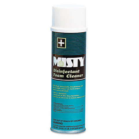 Disinfectant Foam Cleaner, Fresh Scent, 19 Oz Aerosol Spray, 12-carton