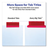 Insertable Big Tab Dividers, 5-tab, 11 1-8 X 9 1-4