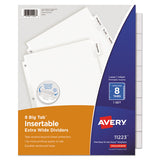 Insertable Big Tab Dividers, 8-tab, 11 1-8 X 9 1-4