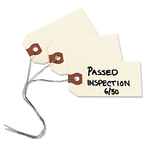 Double Wired Shipping Tags, 11.5 Pt. Stock, 3.25 X 1.63, Manila, 1,000-box