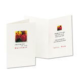 Textured Half-fold Greeting Cards, Inkjet, 5 1-2 X 8.5, Wht, 30-bx W-envelopes