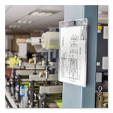 Top-load Clear Vinyl Envelopes W-thumb Notch, 9” X 12”, Clear, 10-pack