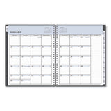 Passages Weekly-monthly Wirebound Planner, Vertical Format, 11 X 8.5, Charcoal Cover, 2022