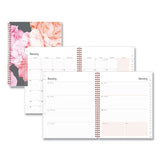 Joselyn Weekly-monthly Wirebound Planner, 11 X 8.5, Light Pink-peach-black, 2022