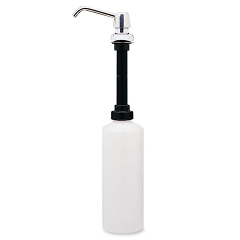 Contura Lavatory-mounted Soap Dispenser, 34 Oz, 3.31 X 4 X 17.63, Chrome-stainless Steel
