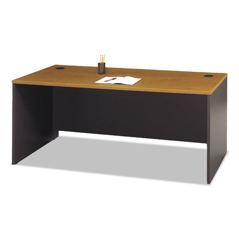 Series C Collection Desk Shell, 71.13" X 29.38" X 29.88", Natural Cherry-graphite Gray