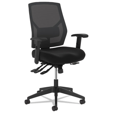 Vl582 High-back Task Chair, Supports Up To 250 Lbs., Black Seat-black Back, Black Base