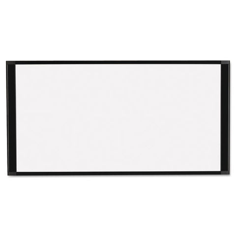 Cubicle Workstation Dry Erase Board, 36 X18, Black Aluminum Frame