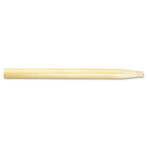 Threaded End Broom Handle, 15-16" X 60", Natural Wood