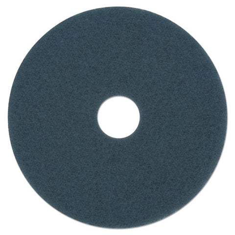 Scrubbing Floor Pads, 13" Diameter, Blue, 5-carton