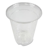 Clear Plastic Cold Cups, 12 Oz, Pet, 20 Cups-sleeve, 50 Sleeves-carton