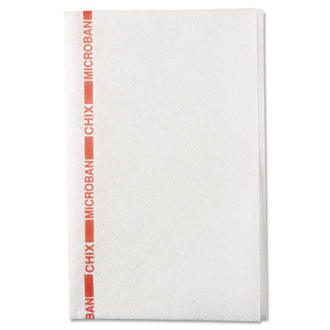 Food Service Towels, 13 X 21, Cotton, White-red, 150-carton