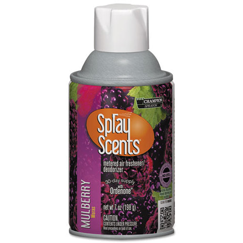 Sprayscents Metered Air Freshener Refill, Mulberry, 7oz Aerosol, 12-carton