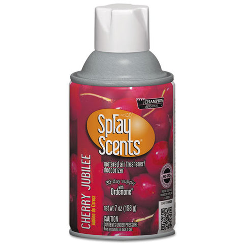 Sprayscents Metered Air Freshener Refill, Cherry Jubilee, 7 Oz Aerosol, 12-carton