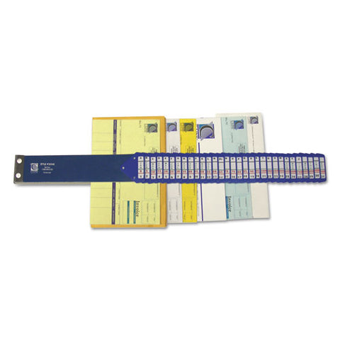 Heavy-duty Indexed Sorter, 31 Dividers, Alpha-numeric-months-dates-days, Letter-size, Blue Frame