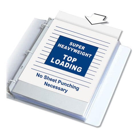 Super Heavyweight Polypropylene Sheet Protectors, Clear, 2", 11 X 8 1-2, 50-bx