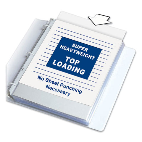 Super Heavyweight Poly Sheet Protectors, Non-glare, 2", 11 X 8 1-2, 50-bx
