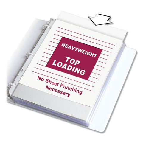 Heavyweight Polypropylene Sheet Protectors, Non-glare, 2", 11 X 8 1-2, 50-bx