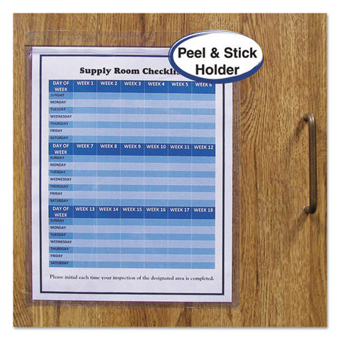 Self-adhesive Shop Ticket Holders, Super Heavy, 50 Sheets, 9 X 12, 50-box