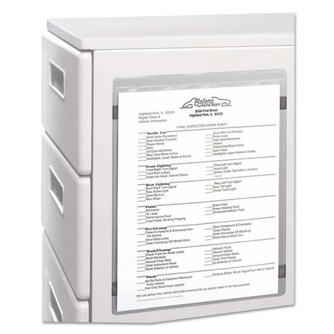 Magnetic Shop Ticket Holders, Super Heavyweight, 15 Sheets, 8 1-2 X 11, 15-bx