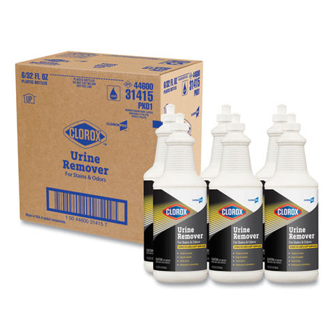 Urine Remover For Stains And Odors, 32 Oz Pull Top Bottle, 6-carton