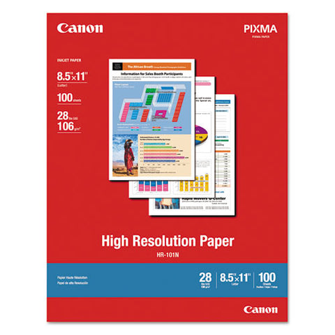 High Resolution Paper, 8.5 X 11, Matte White, 100-pack
