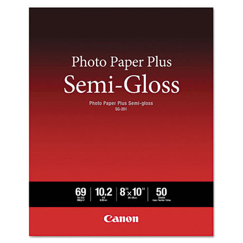 Photo Paper Plus Semi-gloss, 8 X 10, Semi-gloss White, 50-pack
